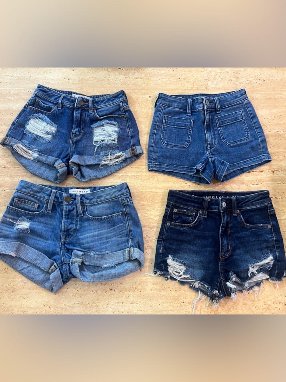 Size 22 Waist Denim Short Shorts Bundle
